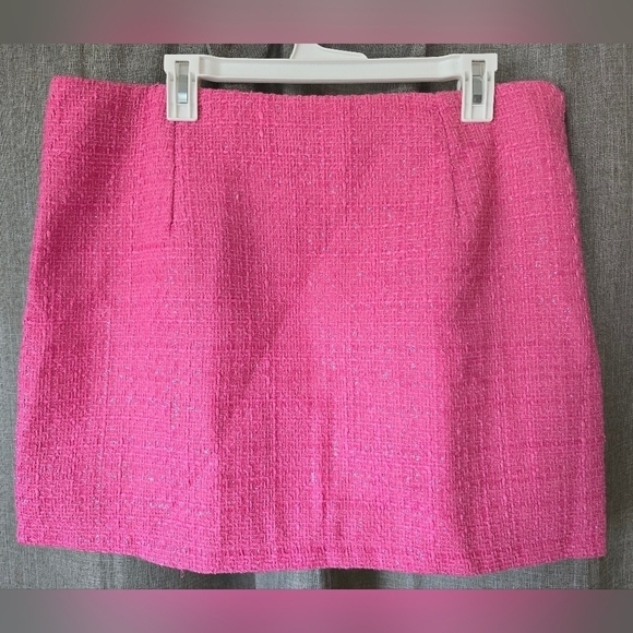 Pink Tweed Mini Skirt XXL Sparkle CHANEL Look Clueless Barbie - Picture 3 of 6